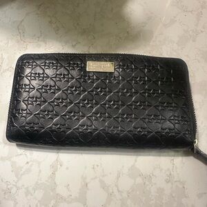 Kate Spade Black Quilted Wallet